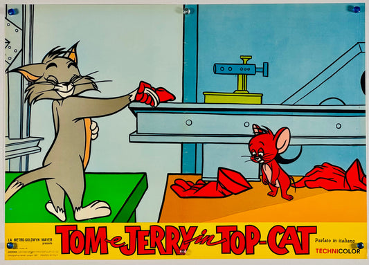 『トムとジェリー Tom e Jerry in Top Cat』 映画 ポスター イタリア オリジナル [3119]