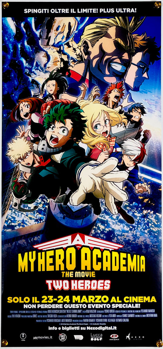 『僕のヒーローアカデミア THE MOVIE 2人の英雄』 映画 ポスター イタリア オリジナル [3121]