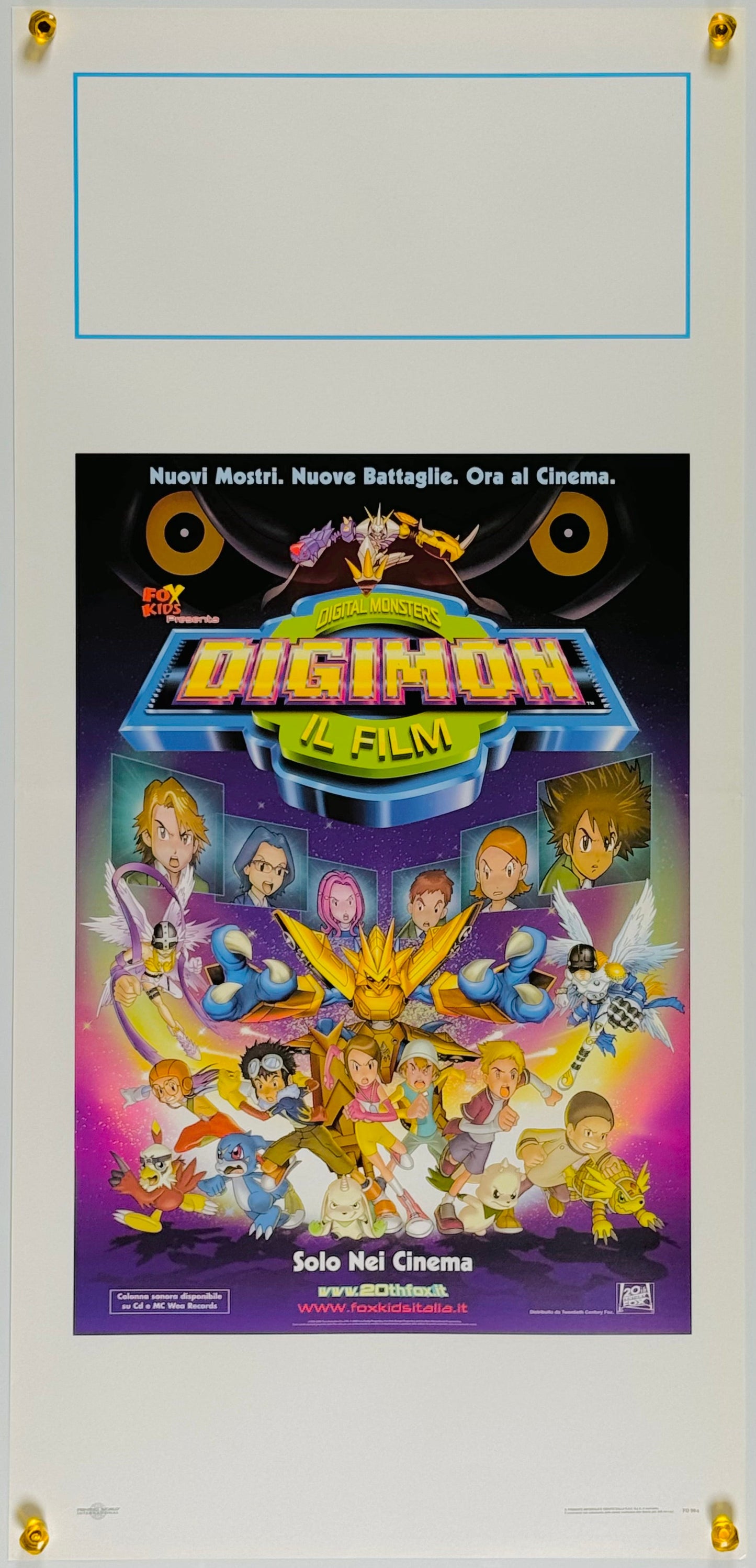 『Digimon: The Movie』 映画 ポスター イタリア オリジナル [312]