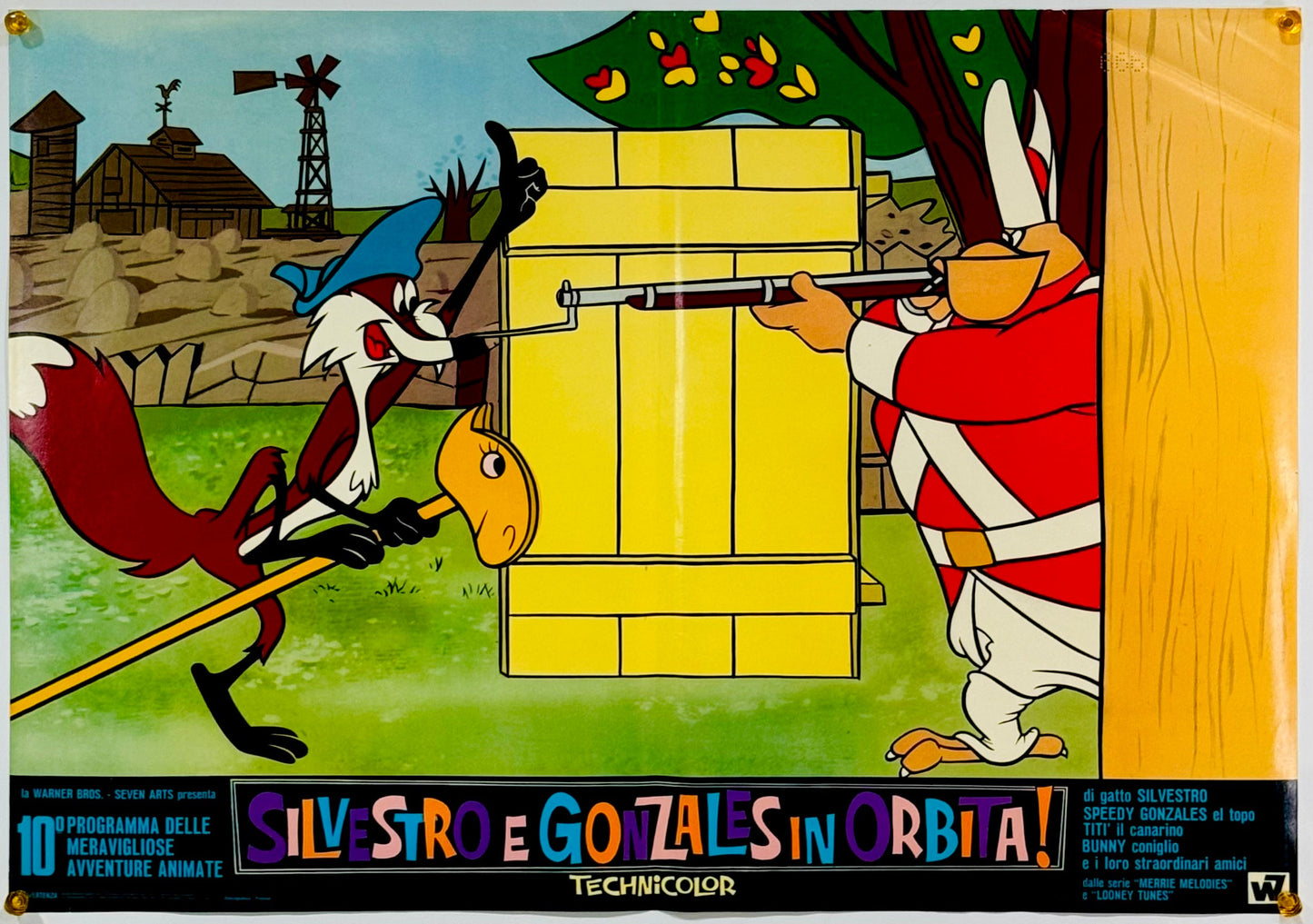 『ルーニー・テューンズ Silvestro e Gonzales in orbita!』 映画 ポスター イタリア オリジナル [3150]