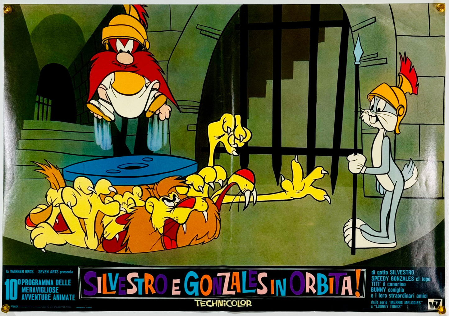 『ルーニー・テューンズ Silvestro e Gonzales in orbita!』 映画 ポスター イタリア オリジナル [3152]