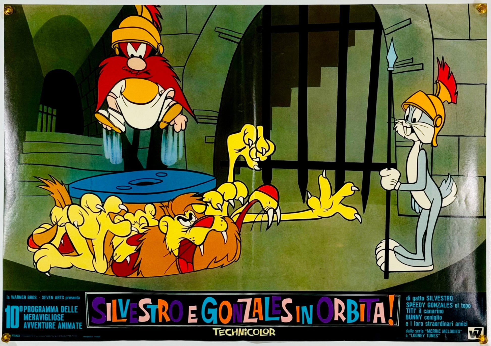 『ルーニー・テューンズ Silvestro e Gonzales in orbita!』 映画 ポスター イタリア オリジナル [3152]