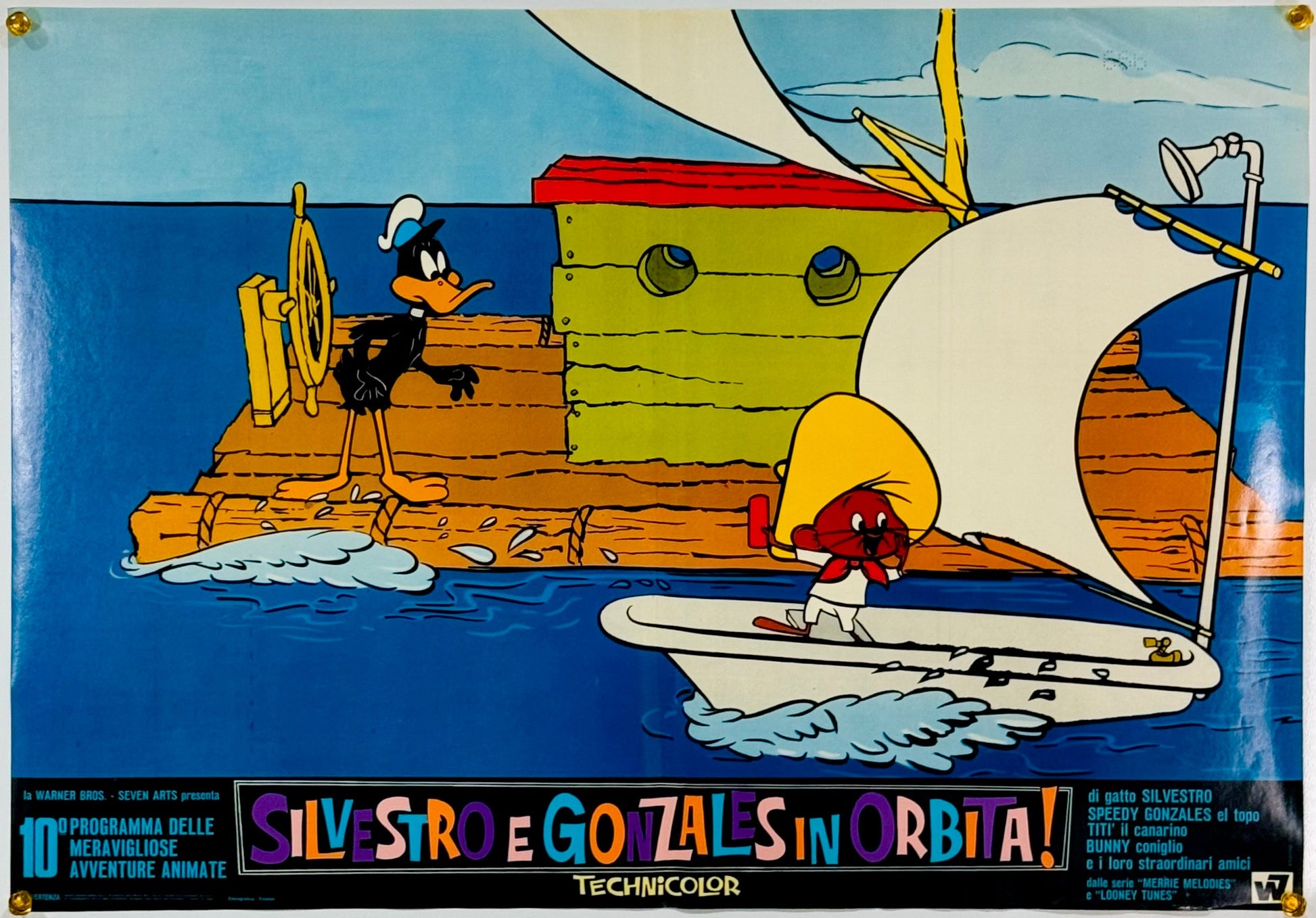 『ルーニー・テューンズ Silvestro e Gonzales in orbita!』 映画 ポスター イタリア オリジナル [3153]