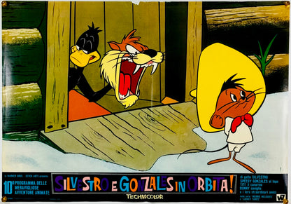 『ルーニー・テューンズ Silvestro e Gonzales in orbita!』 映画 ポスター イタリア オリジナル [3154]_1