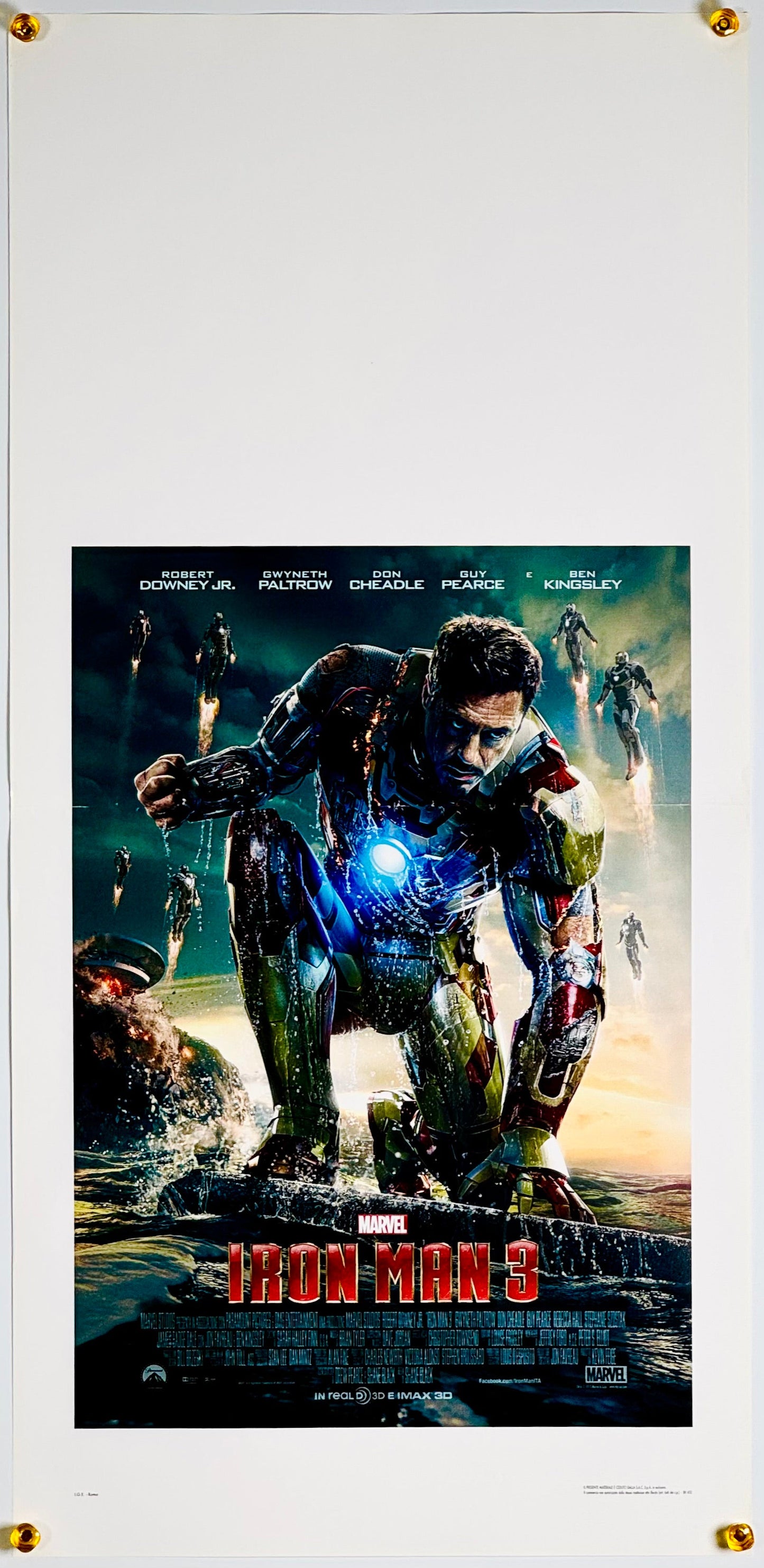 『アイアンマン3』 映画 ポスター イタリア オリジナル [3176]