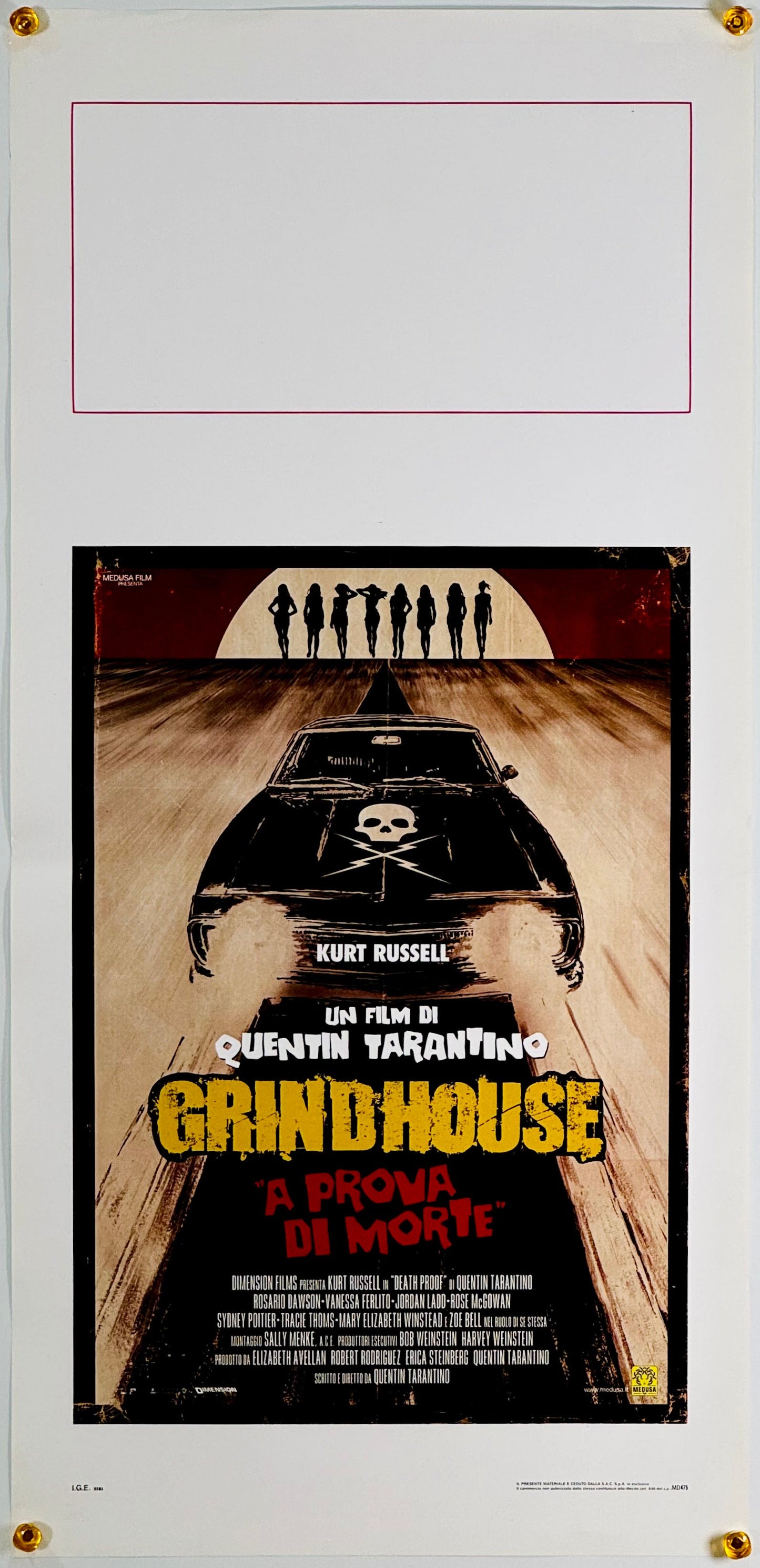 『デス・プルーフ in グラインドハウス』 映画 ポスター イタリア オリジナル [3191]