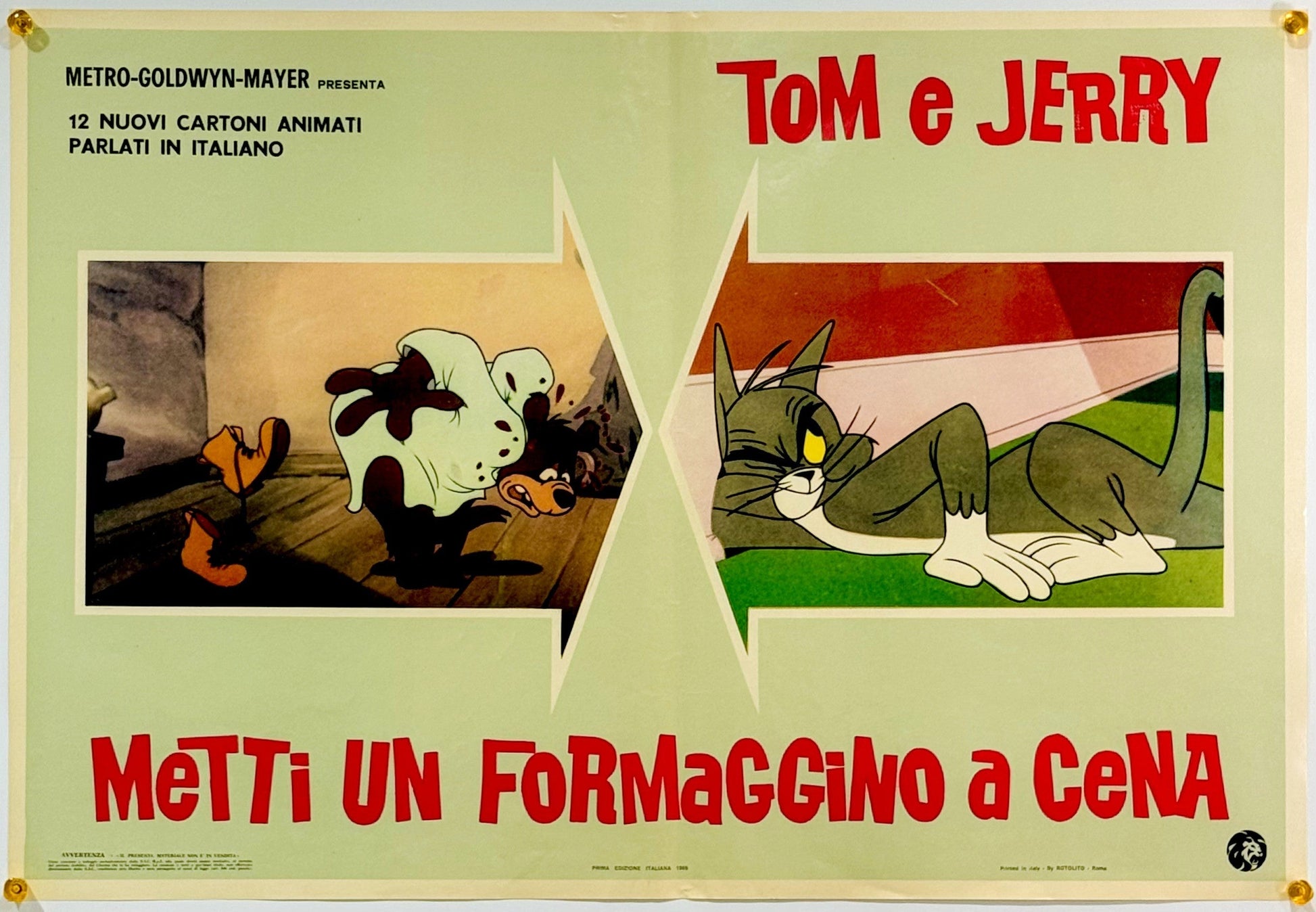 『トムとジェリー Metti un formaggino a cena』 映画 ポスター イタリア オリジナル [3237]