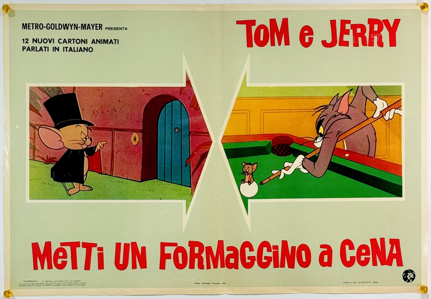 『トムとジェリー Metti un formaggino a cena』 映画 ポスター イタリア オリジナル [3239]