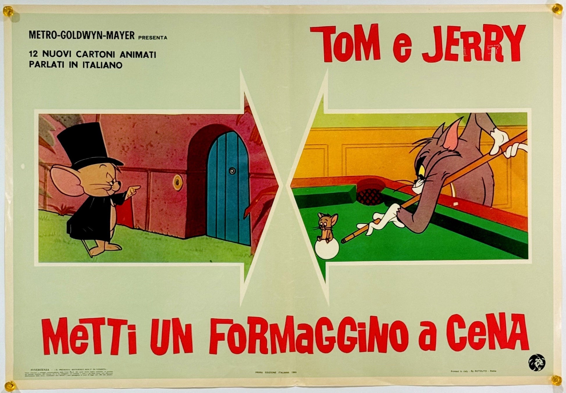 『トムとジェリー Metti un formaggino a cena』 映画 ポスター イタリア オリジナル [3239]