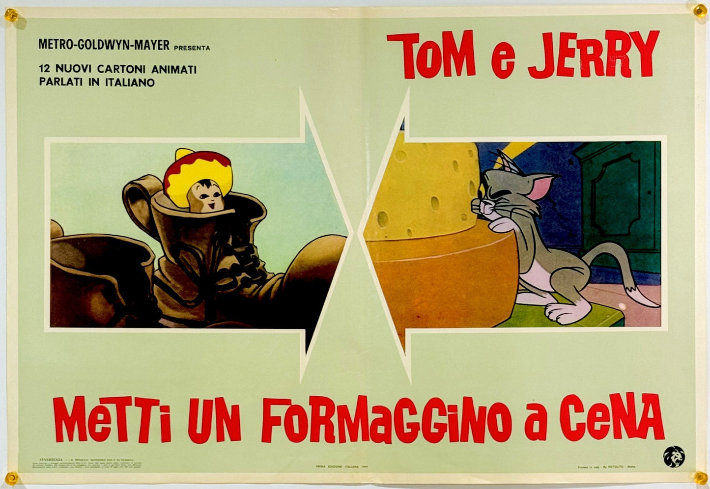 『トムとジェリー Metti un formaggino a cena』 映画 ポスター イタリア オリジナル [3241]