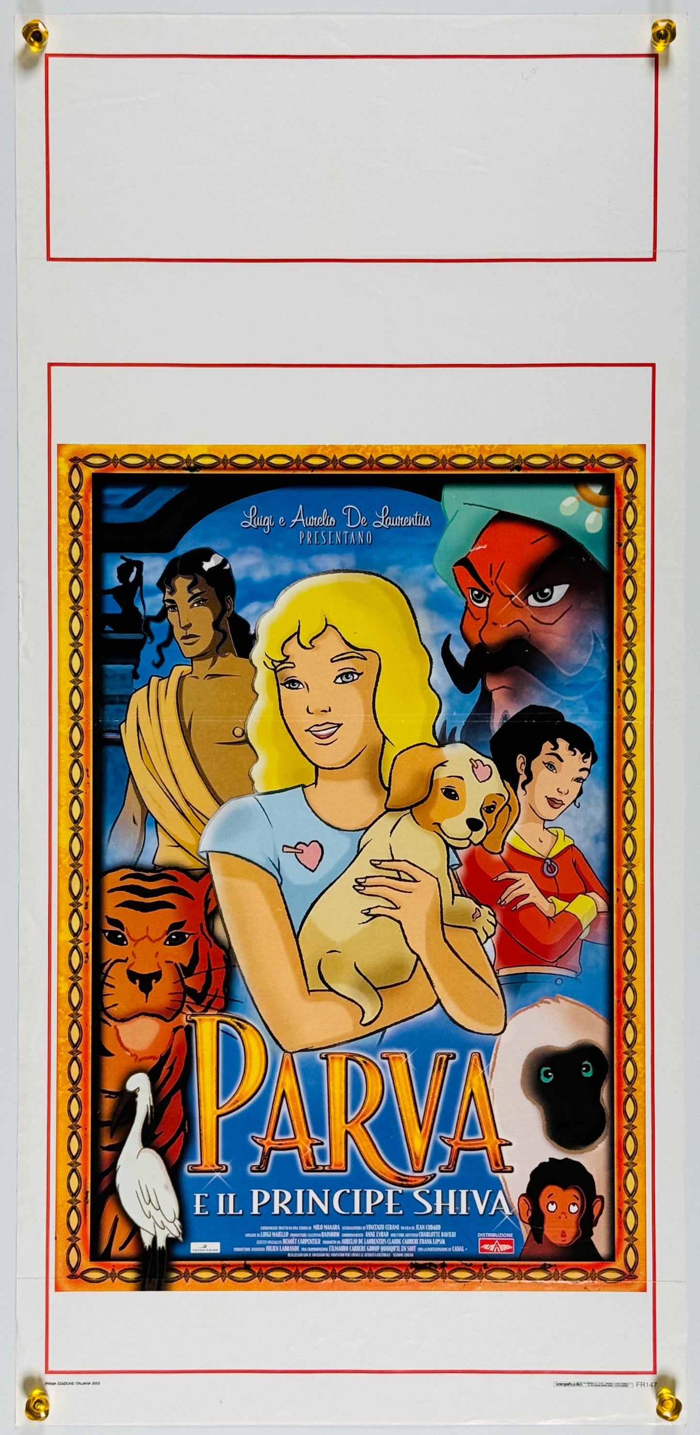 『La legende de Parva (パルヴァとシヴァ王子)』 映画 ポスター イタリア オリジナル [325]