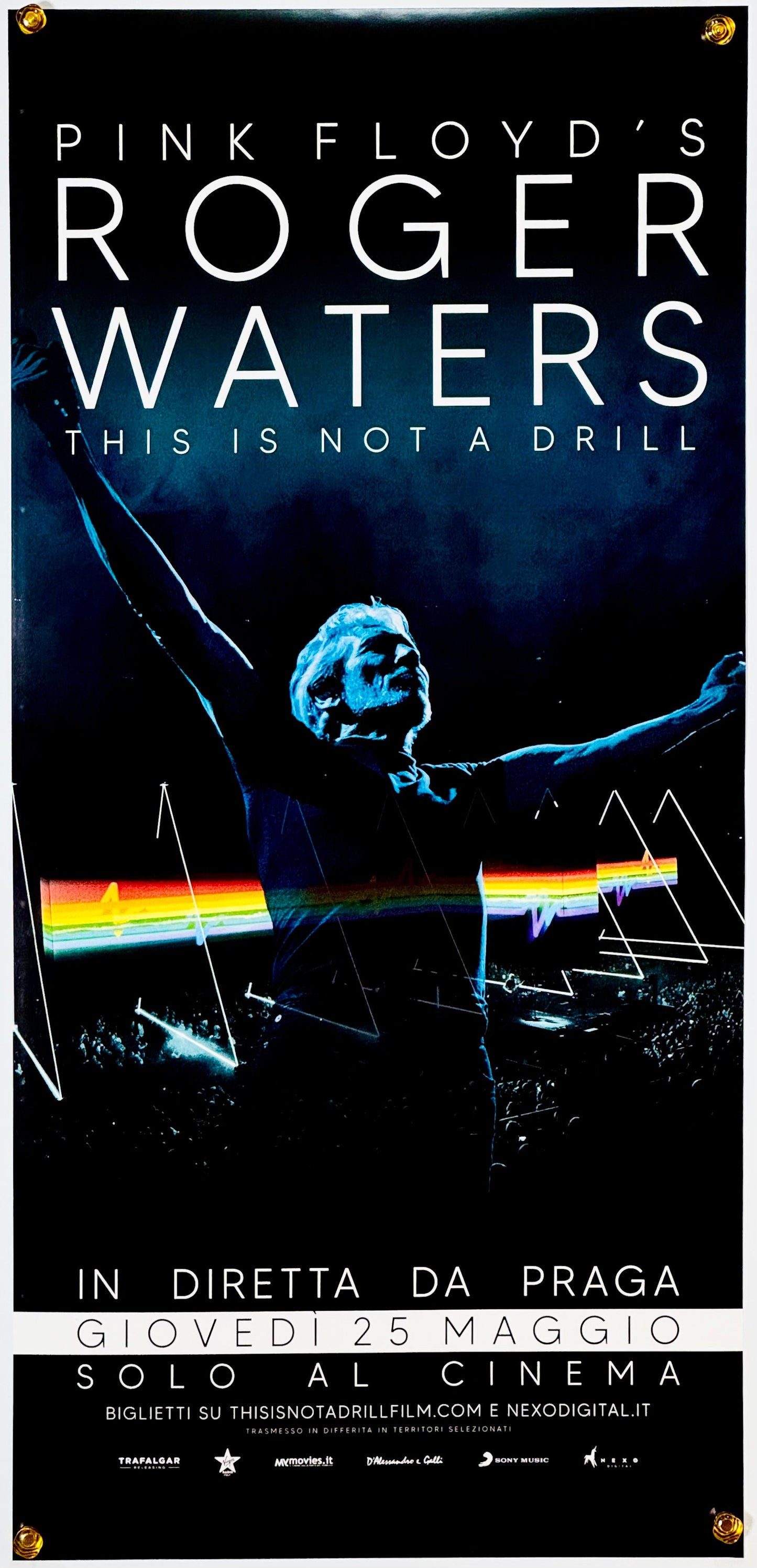 『Roger Waters: This Is Not a Drill ピンク・フロイド』 映画 ポスター イタリア オリジナル [3315]