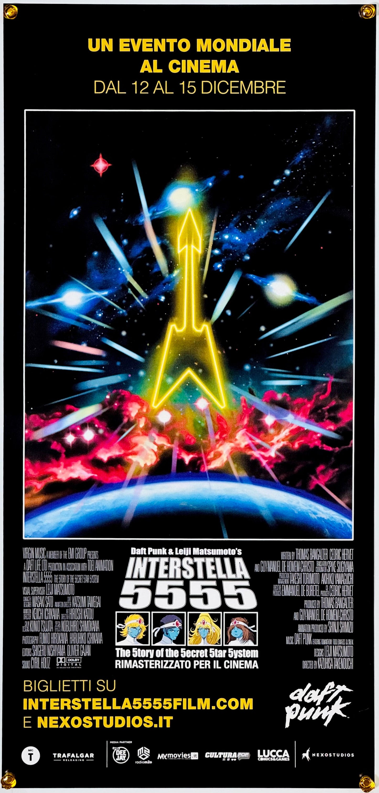 『インターステラ5555 ダフト・パンク』 映画 ポスター イタリア オリジナル [3337]
