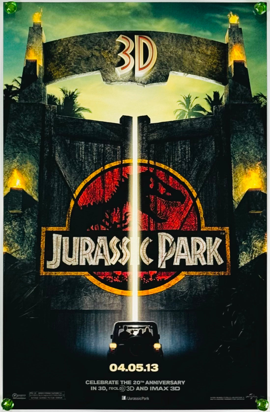 『ジュラシック・パーク 3D』 映画 ポスター アメリカ オリジナル [3381]