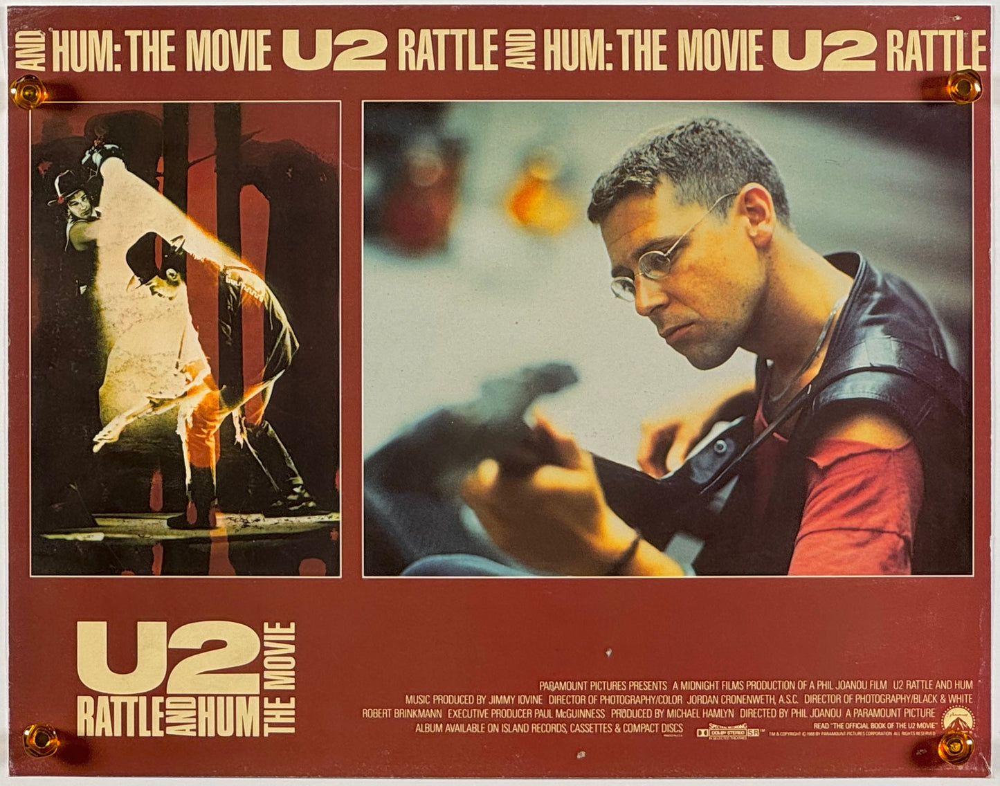 『U2/魂の叫び』 映画 ポスター イタリア オリジナル [342]