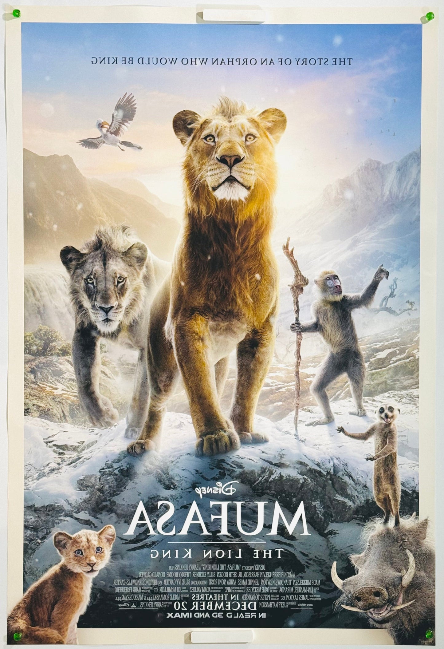 『ライオン・キング：ムファサ』 映画 ポスター アメリカ オリジナル [3435]