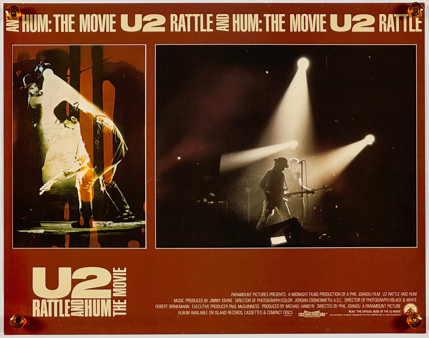 『U2/魂の叫び』 映画 ポスター イタリア オリジナル [343]