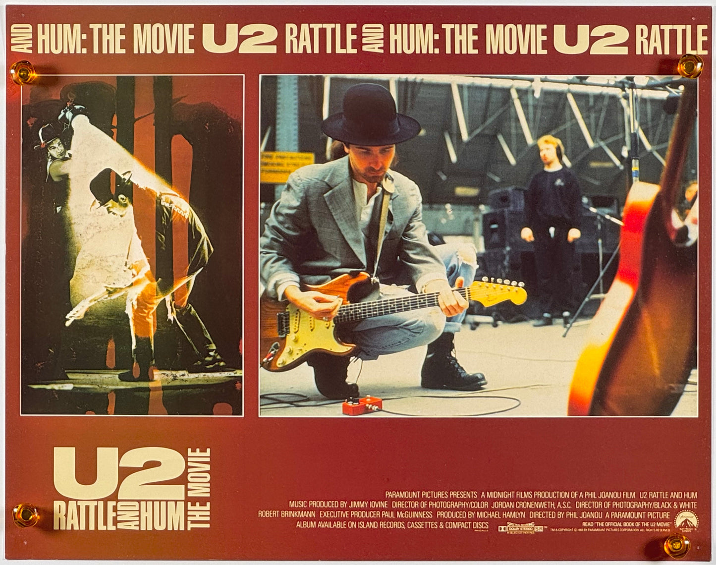 『U2/魂の叫び』 映画 ポスター イタリア オリジナル [344]