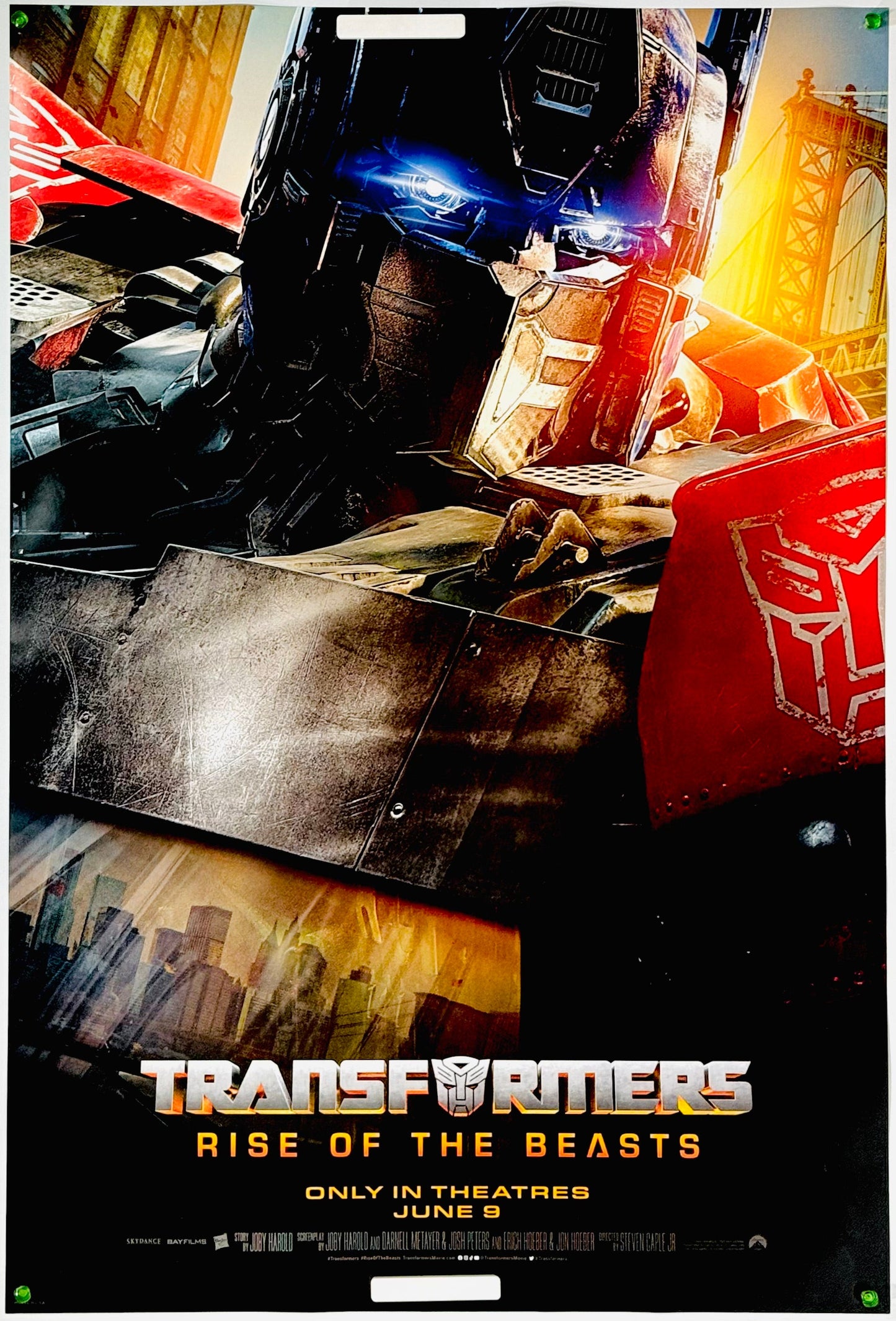 『トランスフォーマー ビースト覚醒』 映画 ポスター アメリカ オリジナル [3541]