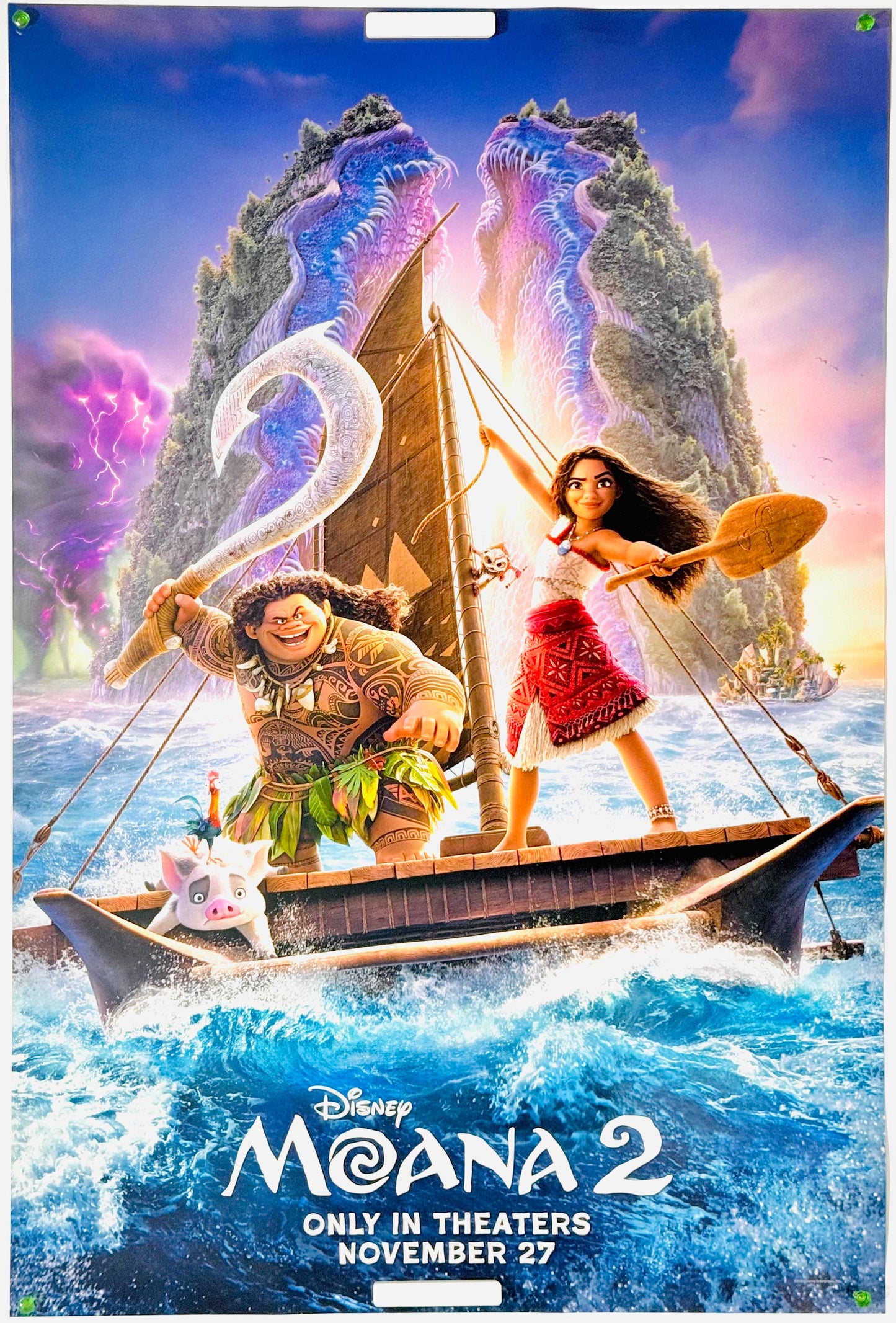 『モアナと伝説の海 2』 映画 ポスター アメリカ オリジナル [3544]