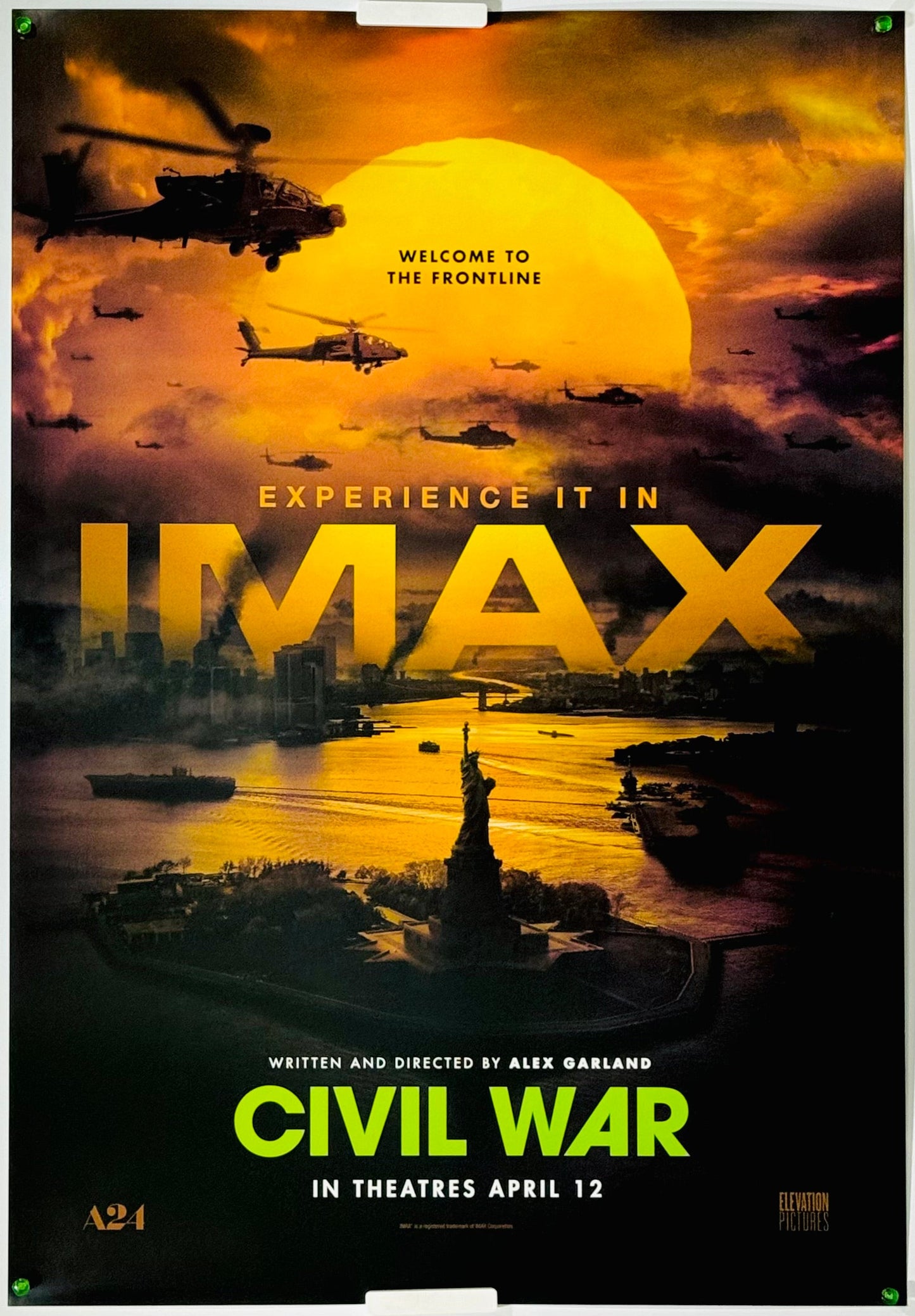 『シビル・ウォー アメリカ最後の日』 映画 ポスター アメリカ オリジナル [3545]