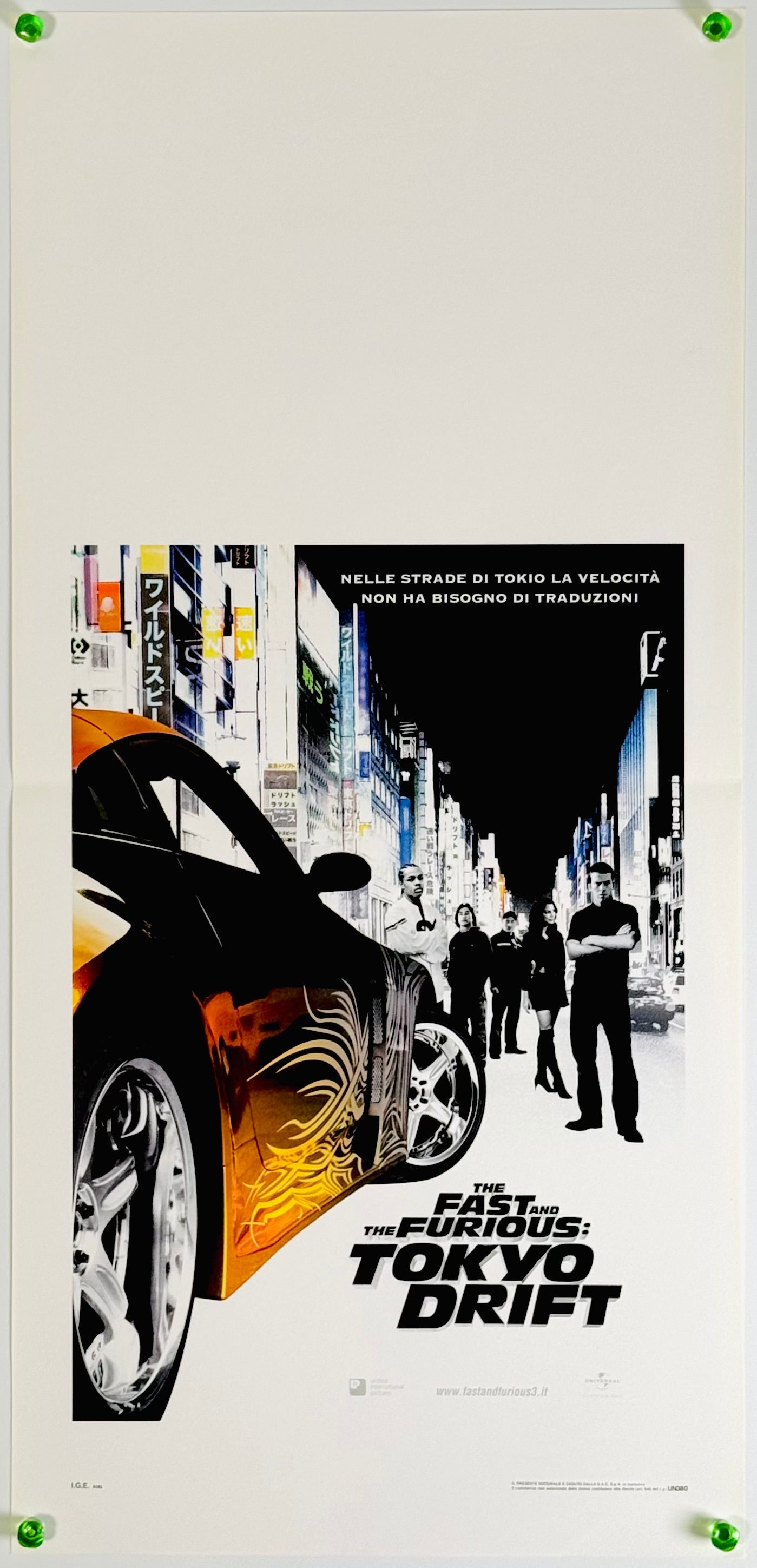 『ワイルド・スピードX3 TOKYO DRIFT』 映画 ポスター イタリア オリジナル [3738]
