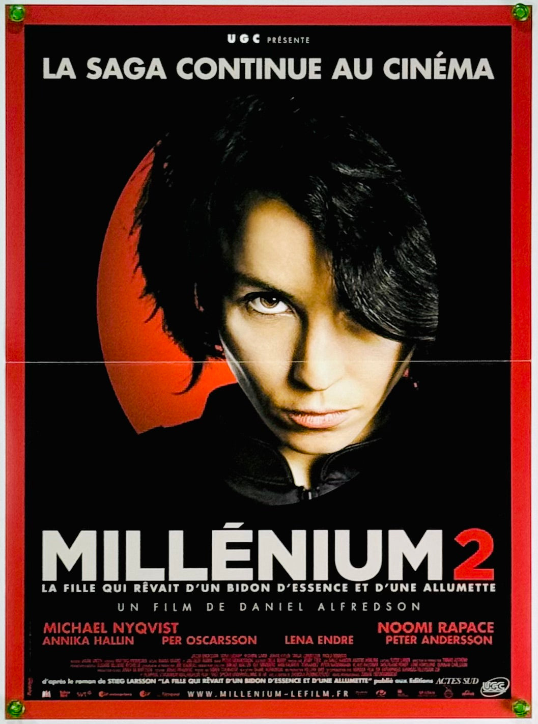 『ミレニアム2 火と戯れる女』 映画 ポスター フランス オリジナル [3888]