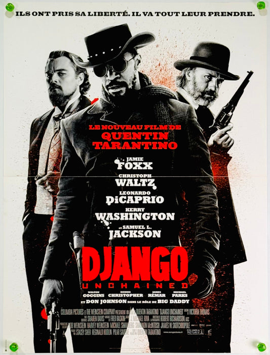 『ジャンゴ 繋がれざる者』 映画 ポスター フランス オリジナル [3890]