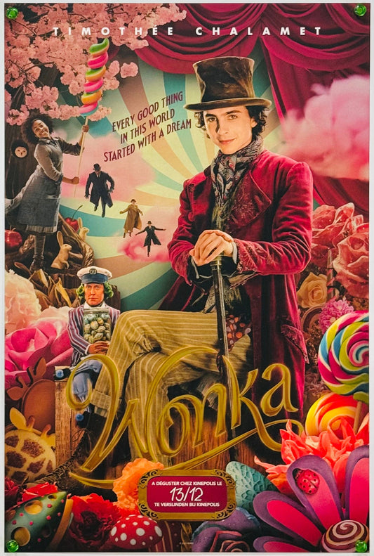『ウォンカとチョコレート工場のはじまり』 映画 ポスター フランス オリジナル [3895]