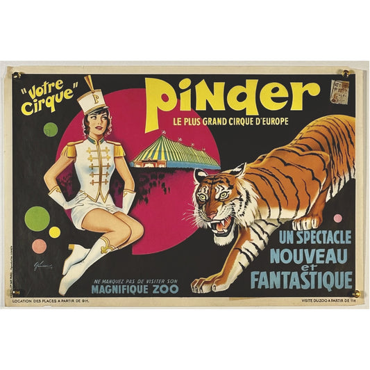 『Pinder - Votre Cirque』 広告 ポスター フランス オリジナル [38]