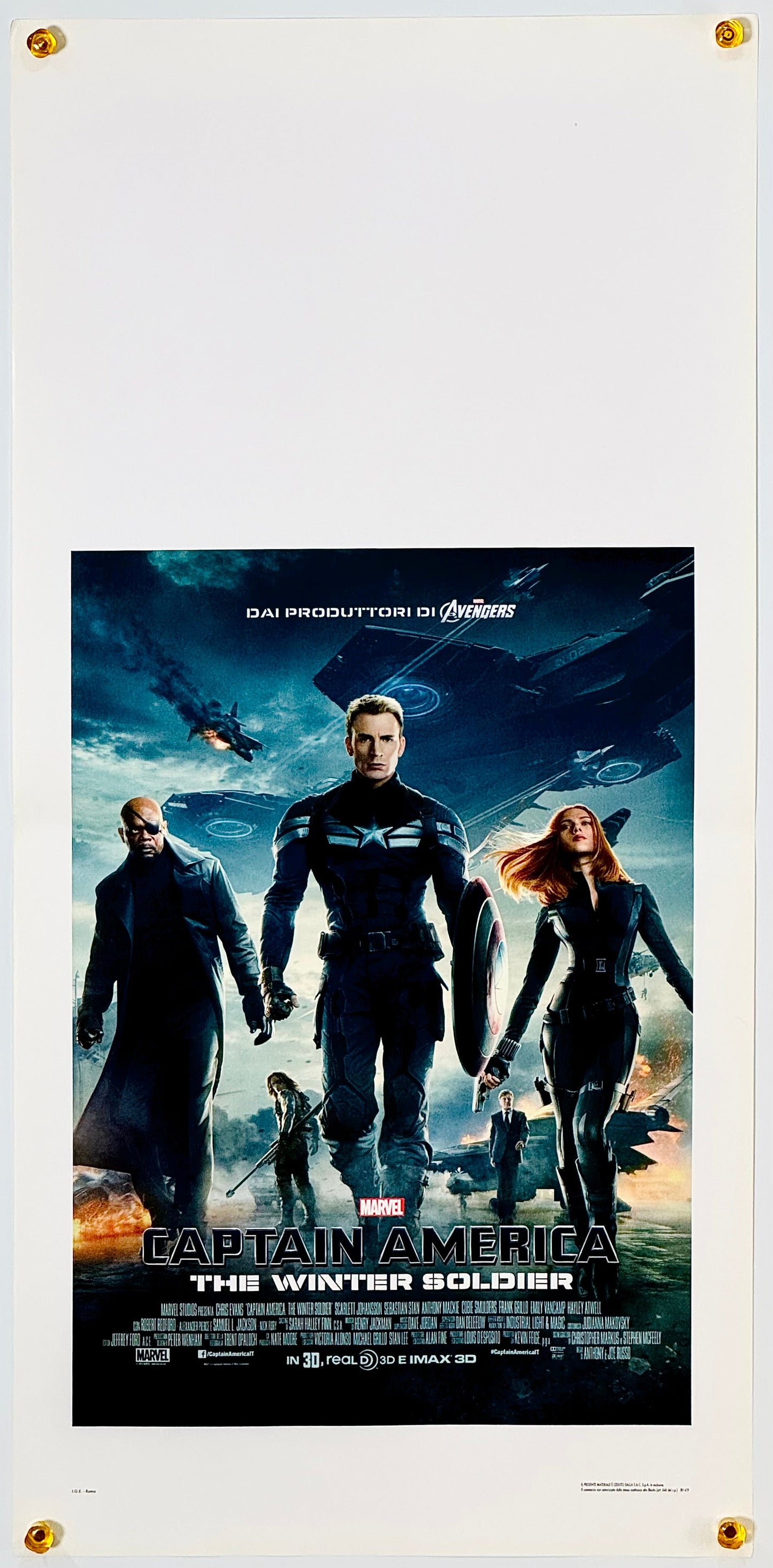 『キャプテン・アメリカ ウィンター・ソルジャー』 映画 ポスター イタリア オリジナル [3910]