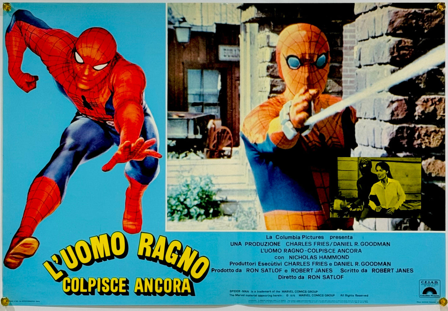 『スパイダーマン プルトニウムを追え』 映画 ポスター イタリア オリジナル [3915]