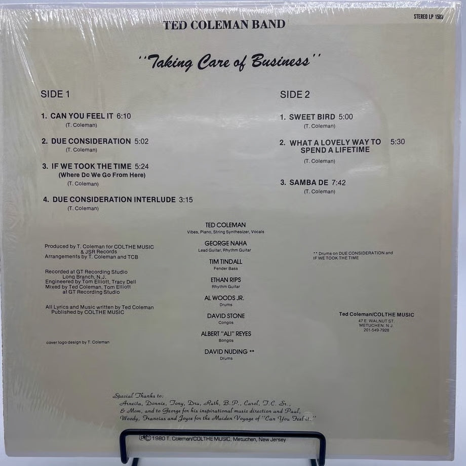 『Ted Coleman Band / Taking Care of Business 』 【レコード】 [3923]