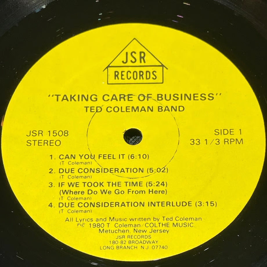 『Ted Coleman Band / Taking Care of Business 』 【レコード】 [3923]