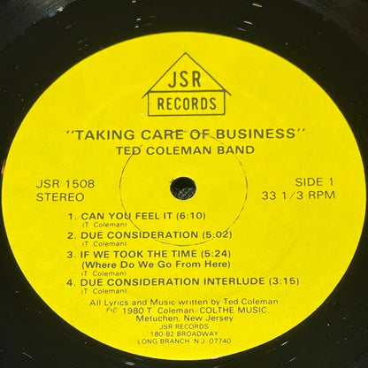 『Ted Coleman Band / Taking Care of Business 』 【レコード】 [3923]
