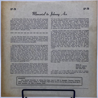 『JOHNNY ACE / mono dg Memorial Album』 【レコード】 [3925]