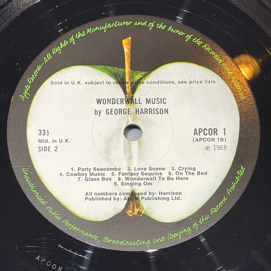 『GEORGE HARRISON / Wonderwall Music』 【レコード】 [3927]