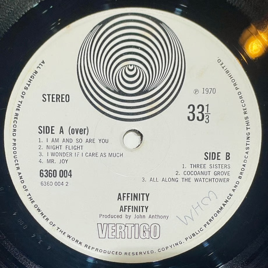 『AFFINITY / AFFINITY』 【レコード】 [3928]