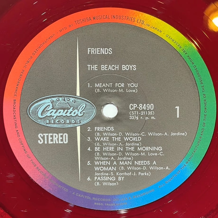 『BEACH BOYS / FRIENDS』 【レコード】 [3929]