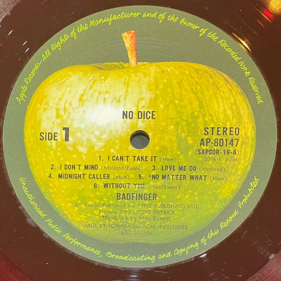 Badfinger No Dice レコード Badfinger / No Dice 嵐の恋』 レコード - 海外版映画ポスター専門店