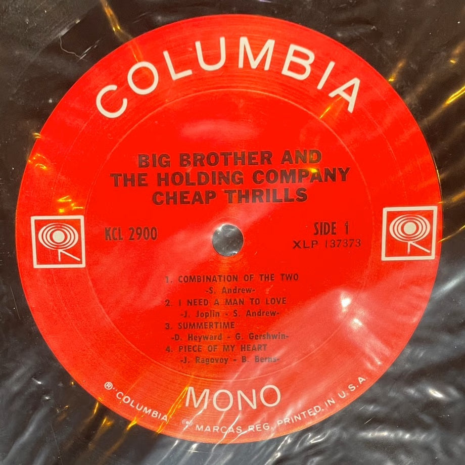 『BIG BROTHER & THE HOLDING CO. & JANIS JOPLIN / Cheap Thrills』 【レコード】 [3941]