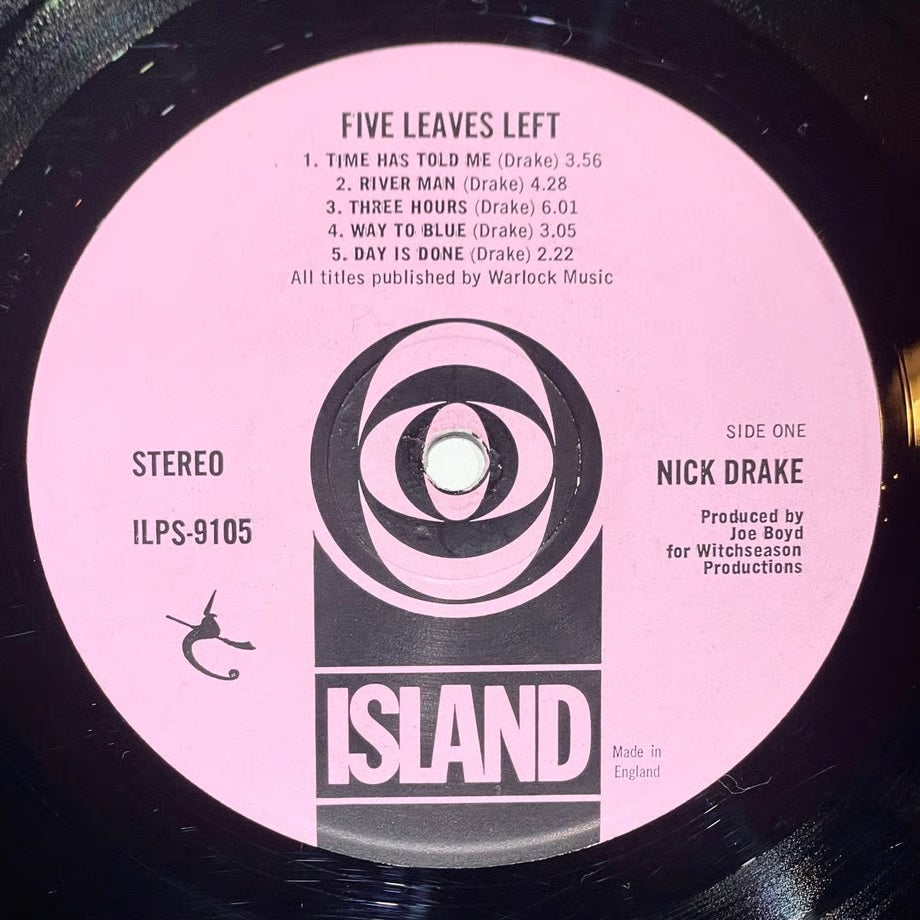 『NICK DRAKE / FIVE LEAVES LEFT』 【レコード】 [3942]