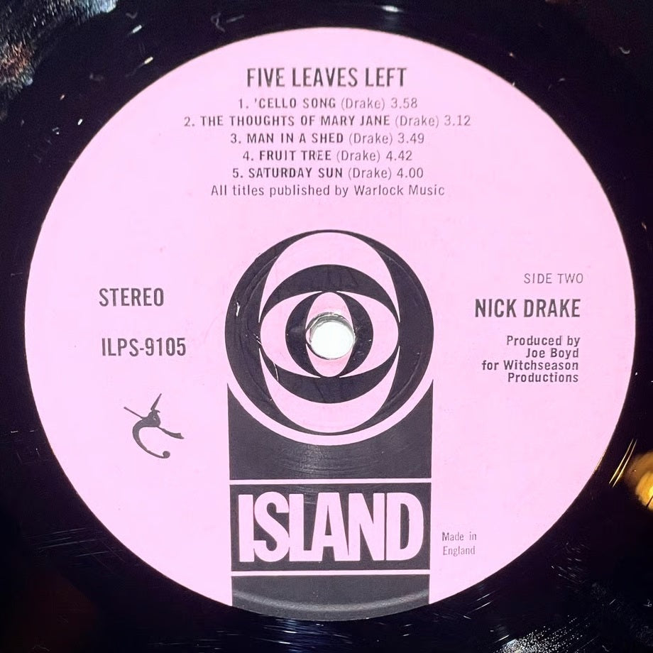 『NICK DRAKE / FIVE LEAVES LEFT』 【レコード】 [3942]