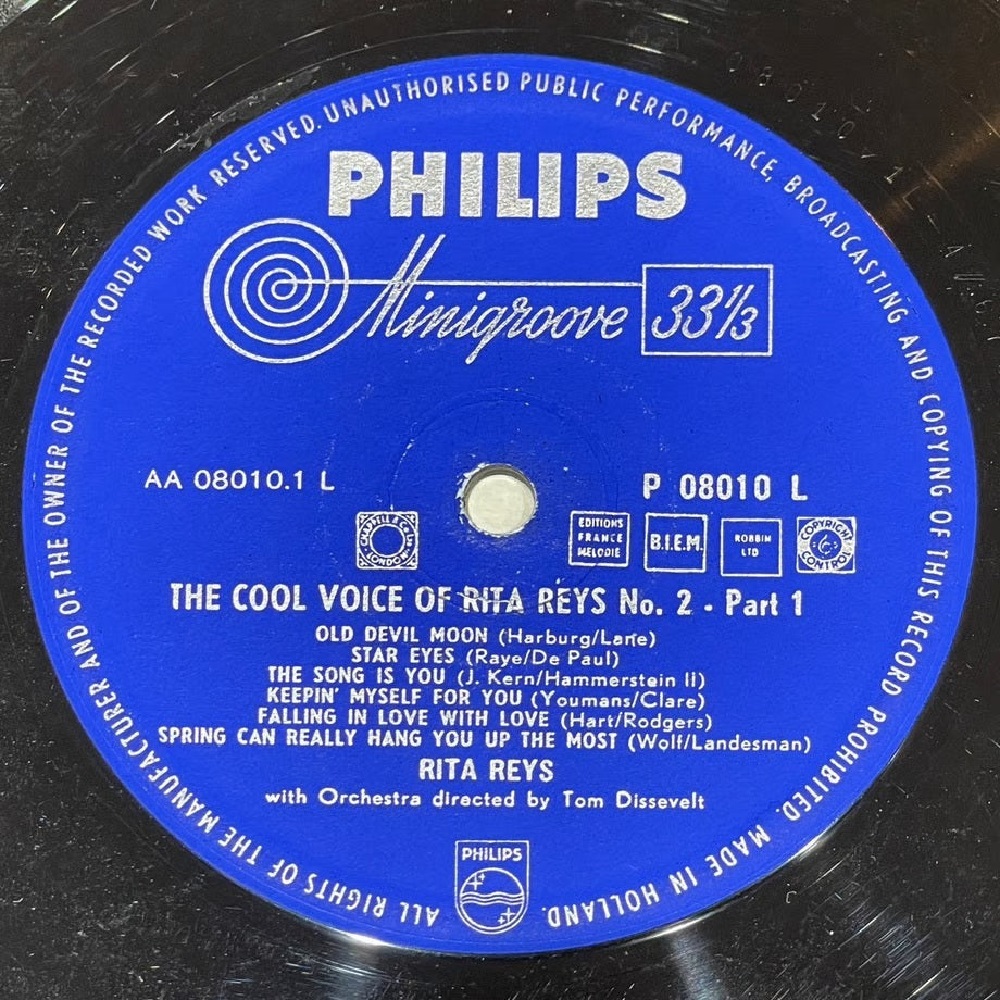『RITA REYS / COOL VOICE OF RITA REYS NO.2』 【レコード】 [3947]