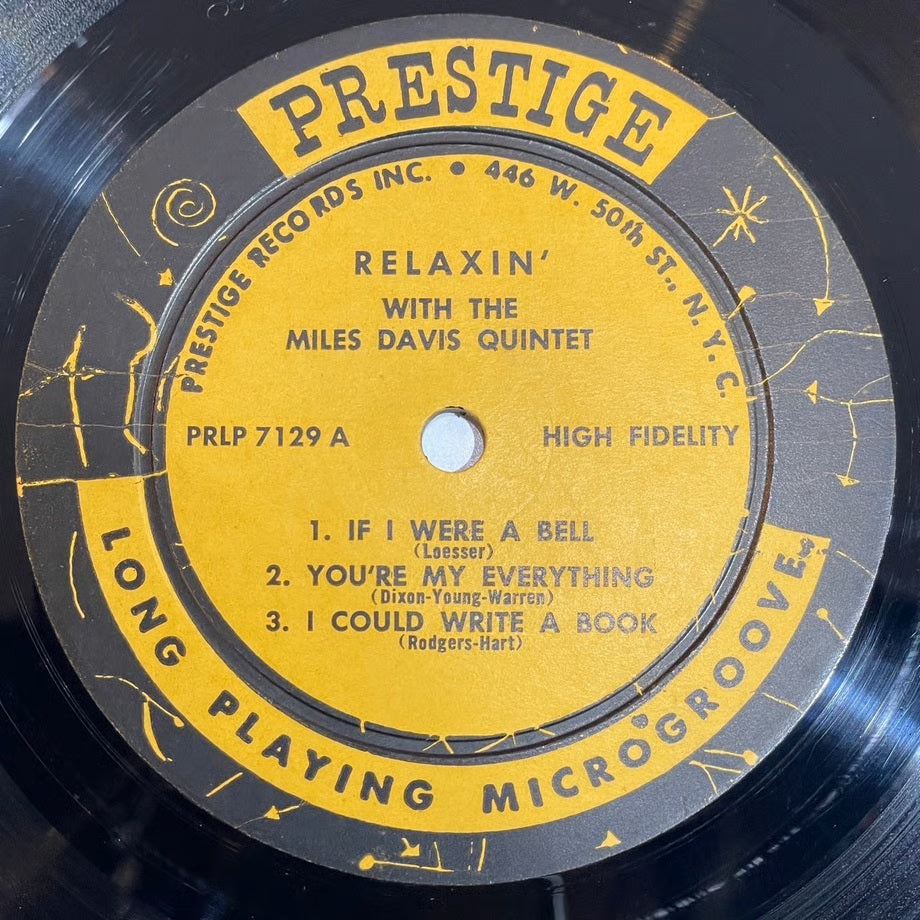 『Miles Davis / Relaxin' With The Miles Davis Quintet』 【レコード】 [3948]