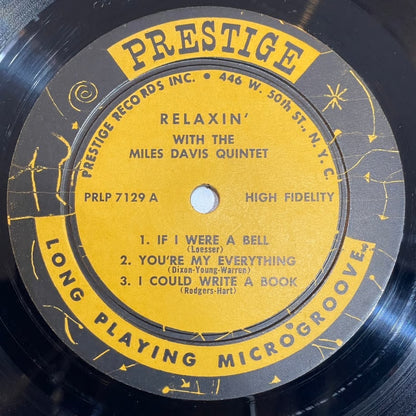 『Miles Davis / Relaxin' With The Miles Davis Quintet』 【レコード】 [3948]