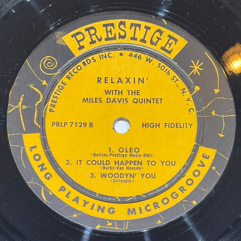 『Miles Davis / Relaxin' With The Miles Davis Quintet』 【レコード】 [3948]