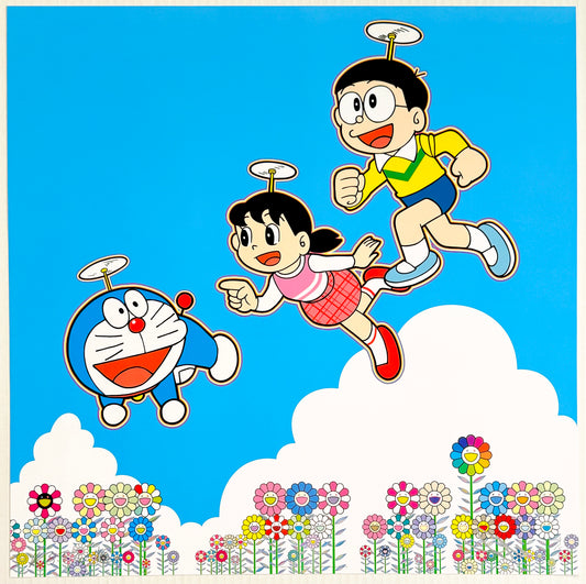 『どこまでも行けるような！そんな青空！』 現代アート 村上隆 [3961]