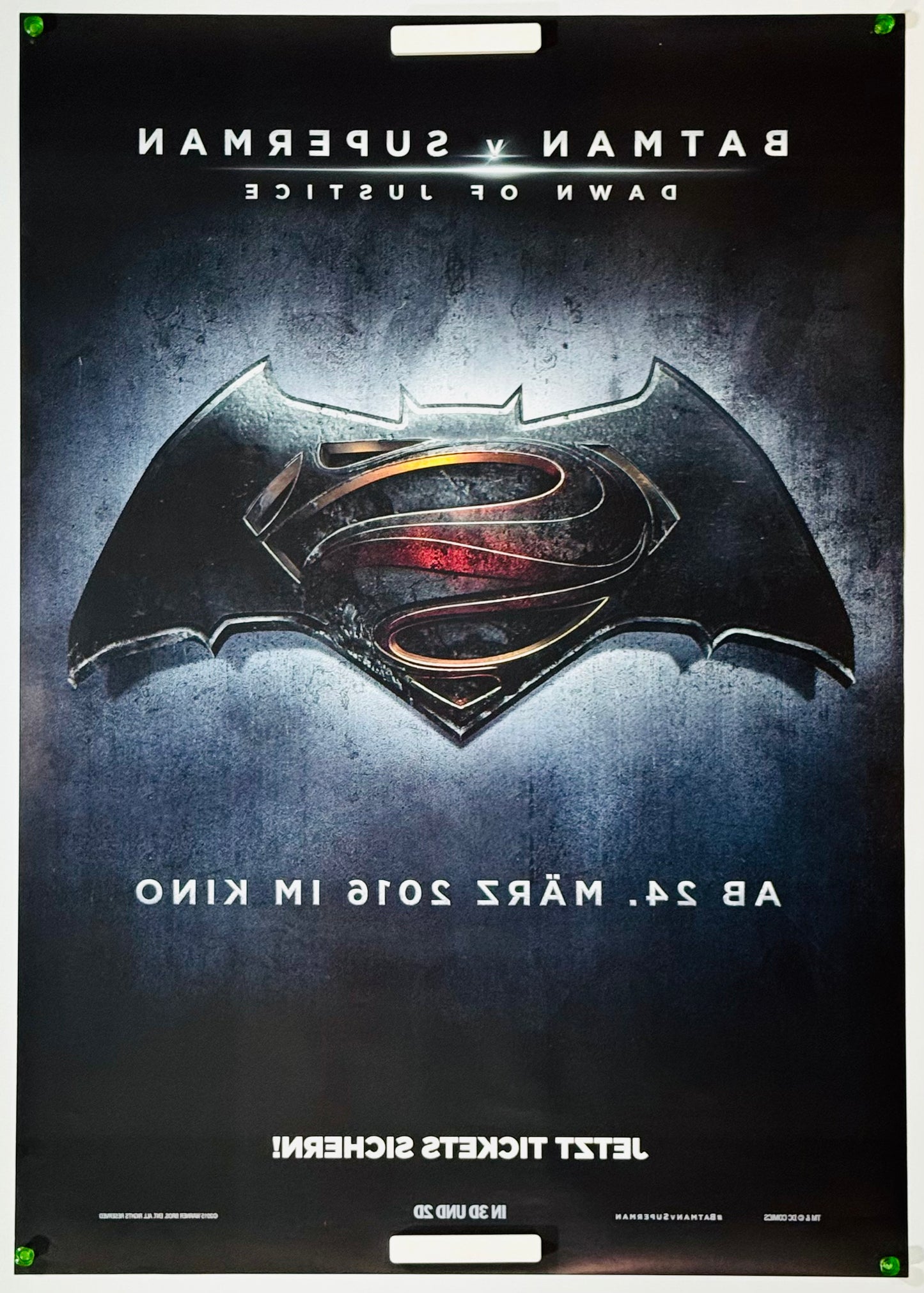 『バットマン vs スーパーマン ジャスティスの誕生』 映画 ポスター ドイツ オリジナル [4126]