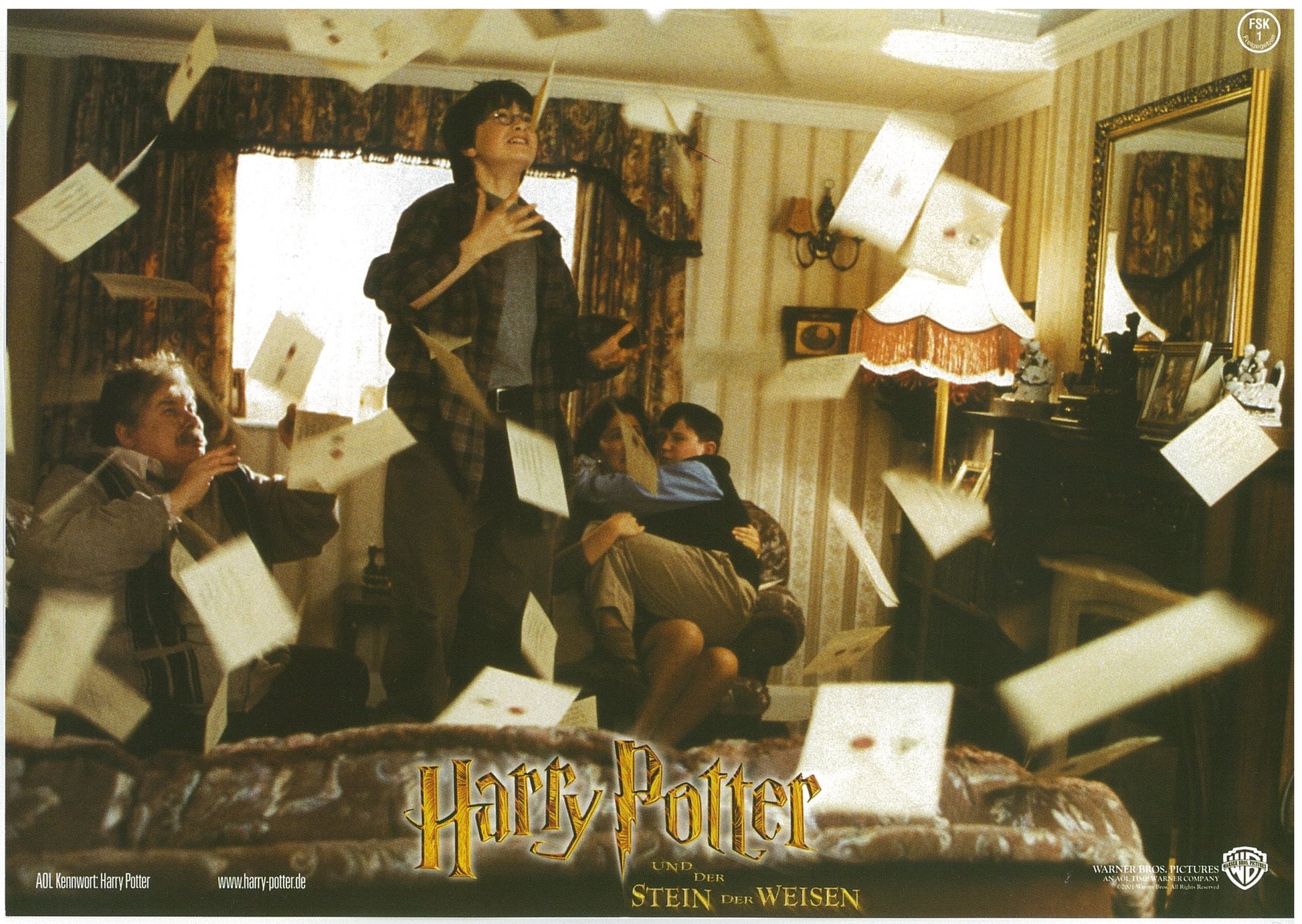 『ハリー・ポッターと賢者の石』 映画 ロビーカード ドイツ オリジナル [4306]